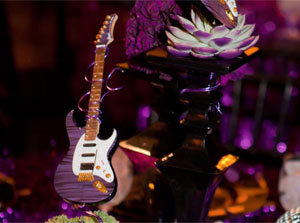 Event Planner Brad Austin Uses AXE HEAVEN® Guitars for Eye-Catching Table Decorations