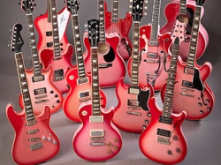 Click for larger image: Jay Jay French Pinkburst Project Guitar Collection