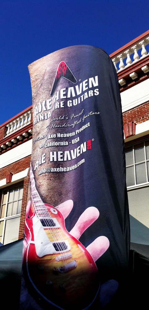 Look for AXE HEAVEN® Miniature Guitars at Events and Festivals