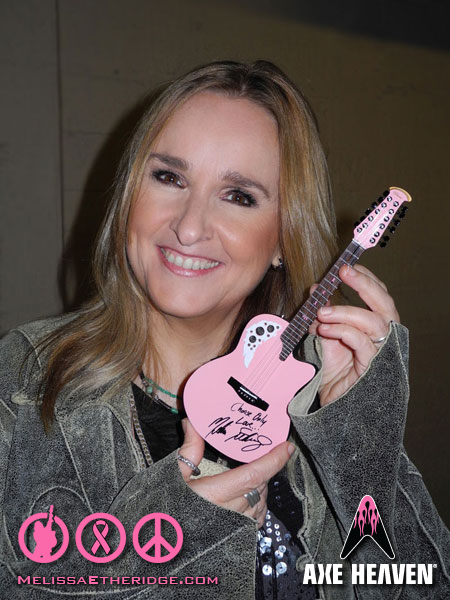 Click here to order Melissa Etheridge's Mini 12-String Pink Acoustic Guitar by AXE HEAVEN®