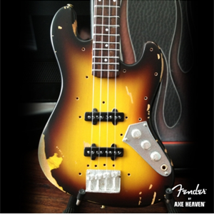 Officially Licensed Mini Custom Shop Sunburst Fender™ Jazz Bass™ Guitar