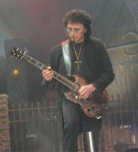 Tony Iommi of Black Sabbath performs at the Forum in 2005