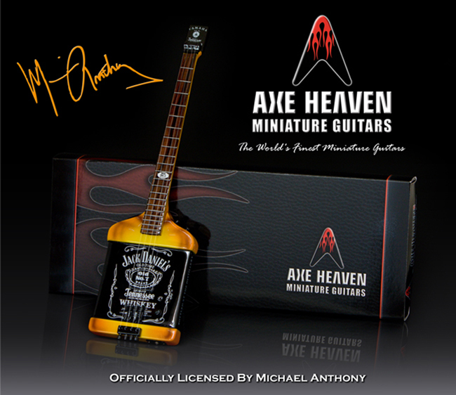 Michael Anthony Jack Daniels Miniature Bass Promotional Guitar and AXE HEAVEN® Package