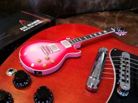 The Axe Heaven Replica of the original Pinkburst guitar, which was, according to Jay Jay, "a 10 1/2 pound boat anchor that was painted Pinkburst by a Long Island guitar luthier named Steve Carr."