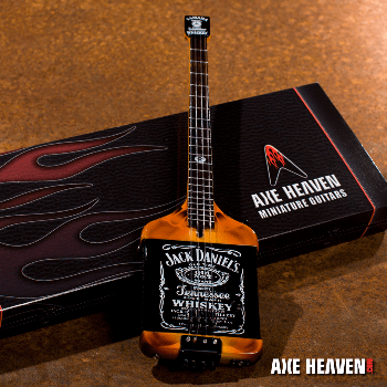 Jack Daniel's Custom Shape Michael Anthony Mini Bass Guitar by AXE HEAVEN&reg;