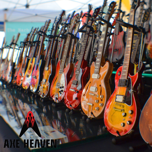 thumbnail image 2 of Axe Heaven Jerry Garcia Lightning Bolt Guitar Replica - 1:4 Scale Collectible With Display Stand 2 of 10