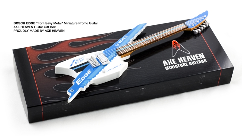 Bosch EDGE Custom-Made Promo Miniature Guitar by AXE HEAVEN®