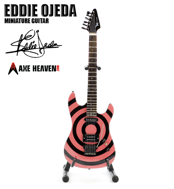 Eddie Ojeda Bullseye-Twisted Sister Miniature Guitar Replica