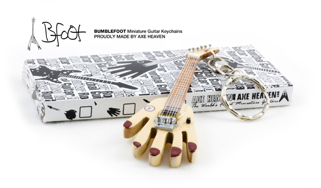 HAND-Keychain-650 – AXE HEAVEN Miniature Guitars