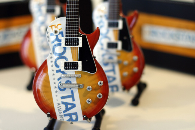 TIC ROCKSTAR AWARD Project Miniature Guitars from AXE HEAVEN®