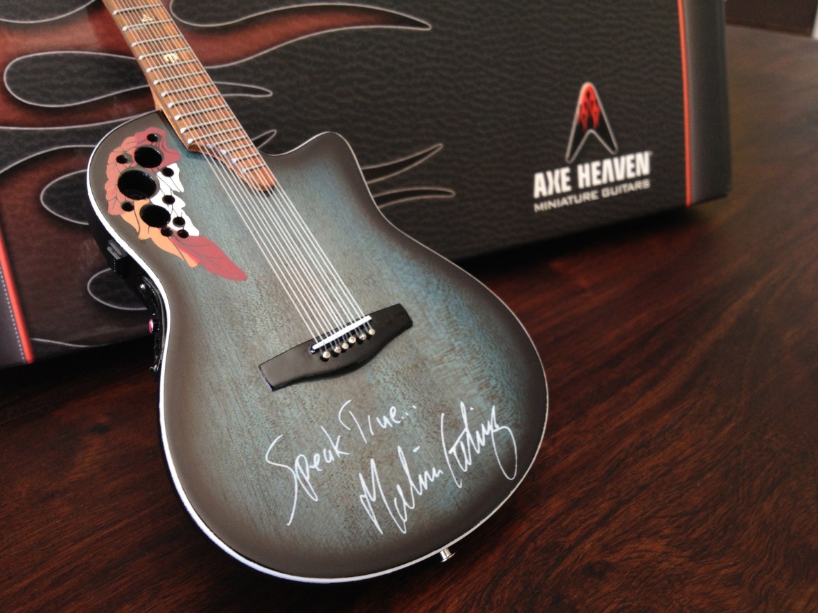 Melissa Etheridge "Speak True" Signature Adamas Ovation Custom 10" Miniature Guitar