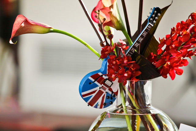 Event Planner Kim Albers Used AXE HEAVEN® Guitars to Decorate This Rock-Themed Bar Mitzvah