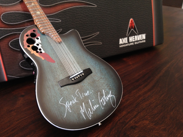 Melissa Etheridge Custom Official Acoustic Miniature Guitar