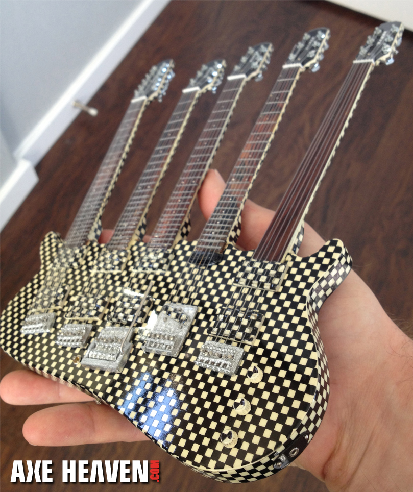 Rick's Picks and His Five-neck Checkered Miniature Guitar by AXE