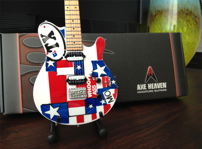 Jaret Reddick Custom “Texas” Miniature Guitar Replica Collectible