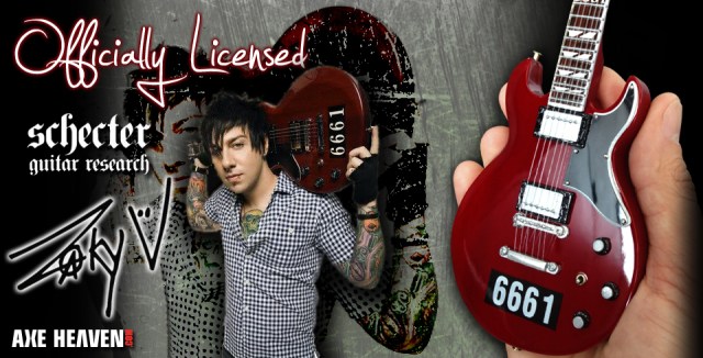 6661 Officially Licensed Zacky Vengeance 6661 Schecter Mini Guitar by AXE ...