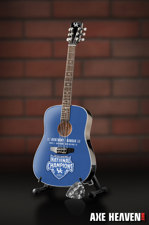 University of Kentucky Wildcats National Champions Miniature Guitar