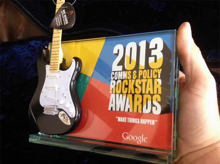 Google Rock Star Award Plaque/Trophy by AXE HEAVEN®