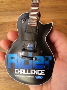 Ford Fiesta & Live Nation Entertainment Custom Promotional Miniature Guitar by AXE HEAVEN&reg;