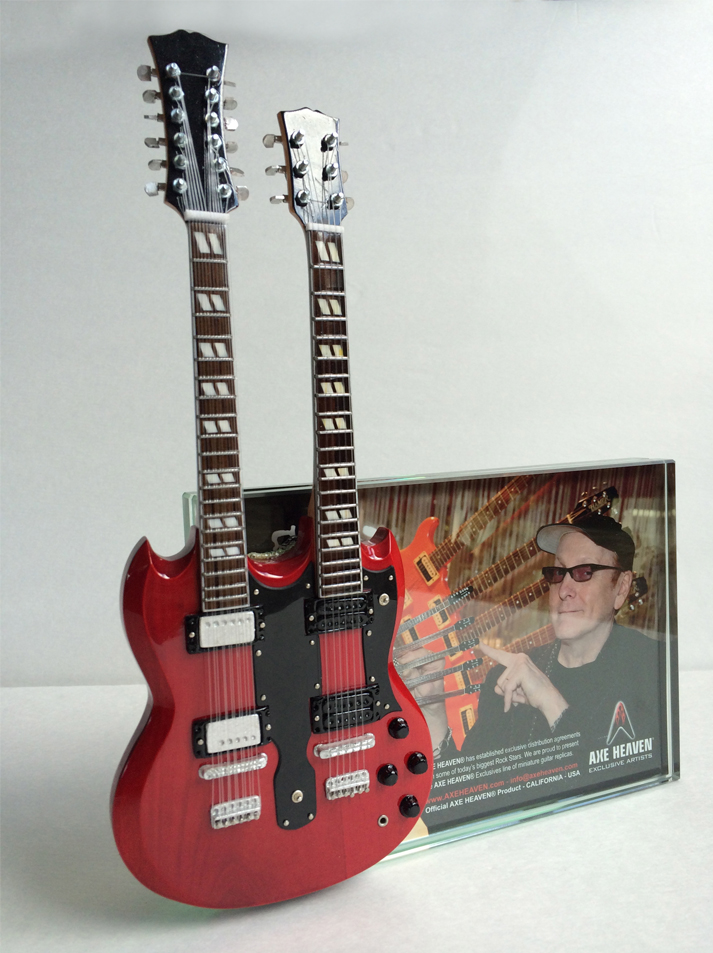 Double-Neck Mini Guitar Award by AXE HEAVEN®