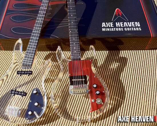 Custom Miniature Acrylic Bass & Dan Armstrong Guitar