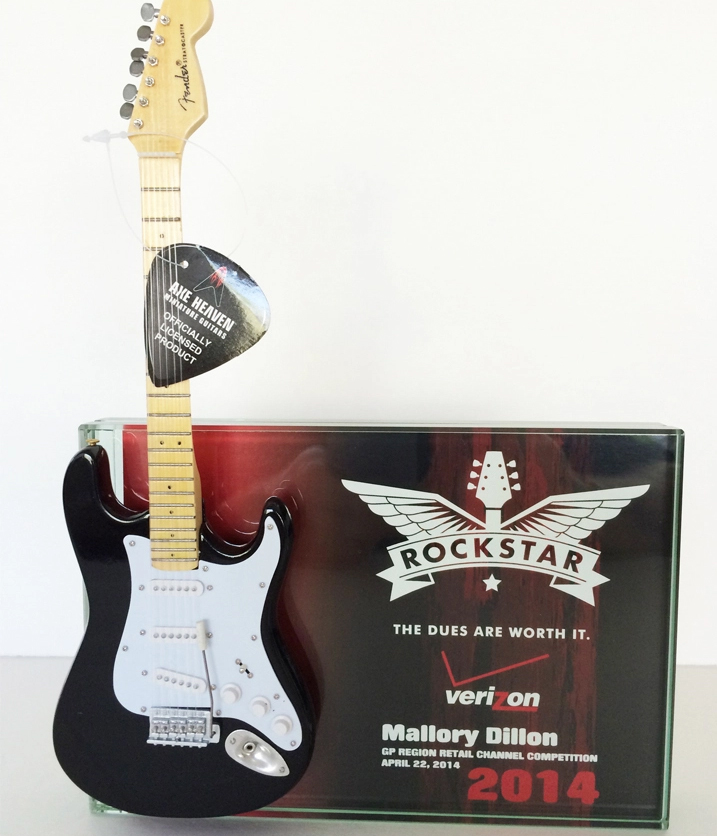 Verizon Wireless Rock Star Award Plaque/Trophy by AXE HEAVEN®