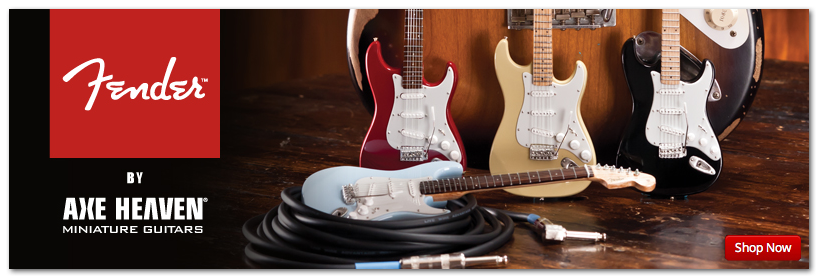 Fender™ Mini Guitars by AXE HEAVEN® Officially Licensed Merchandise