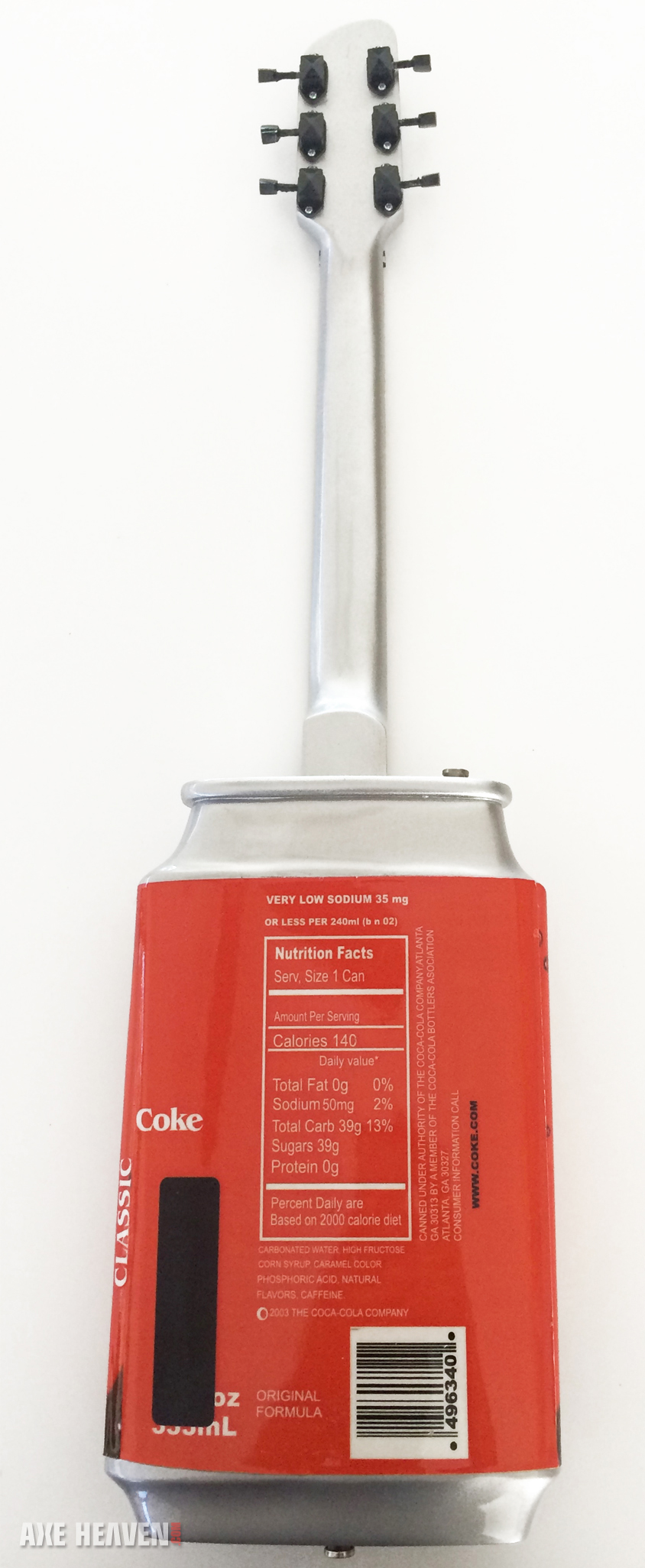 Coca Cola Can 24-Inch Guitar Award Back – AXE HEAVEN Miniature Guitars