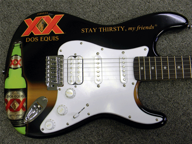 Dos Equis Promotional Real Electric Guitar