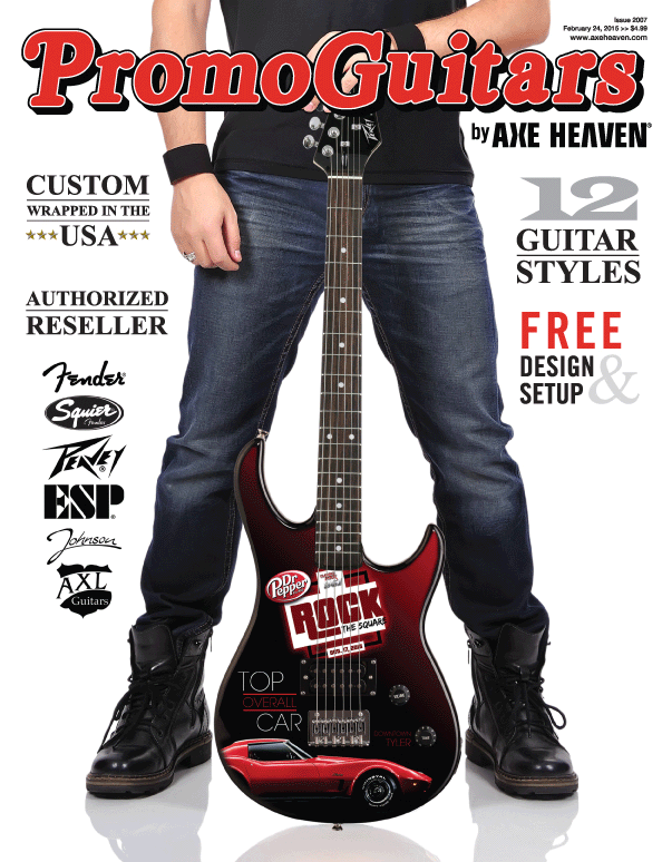 Playable Electric & Acoustic Promotional Guitars by AXE HEAVEN®