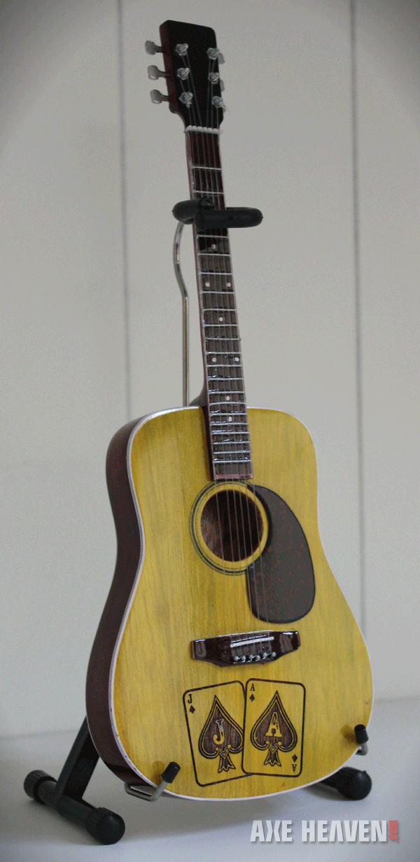 Jason Aldean Laser Engraved Mini Guitar