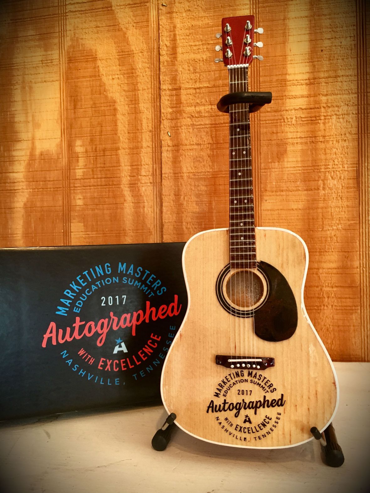Marketing Masters Laser-Engraved Guitar and Custom Gift Box