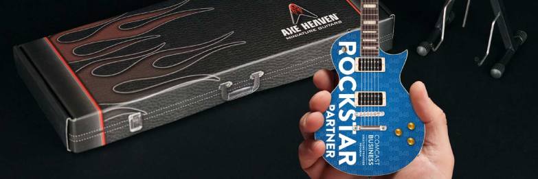 Comcast Business Partner Rockstar Custom Promo Mini Guitar
