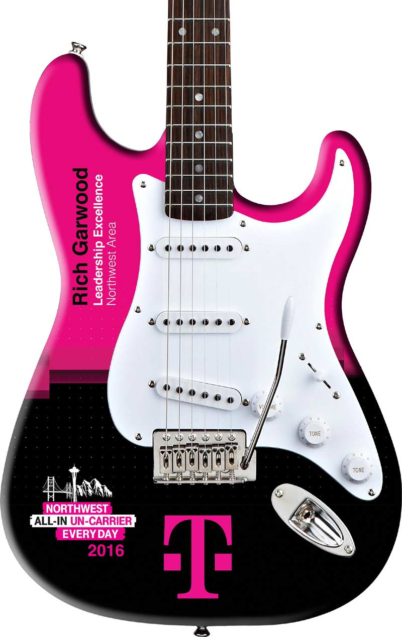 T-Mobile Real Promo Guitar Rockstar Award Close-up