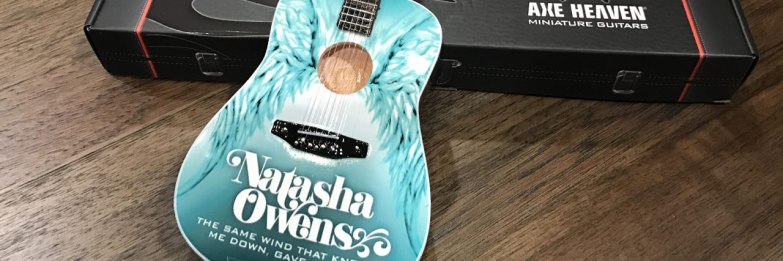 Natasha Owens Promotional Acoustic Miniature Guitar