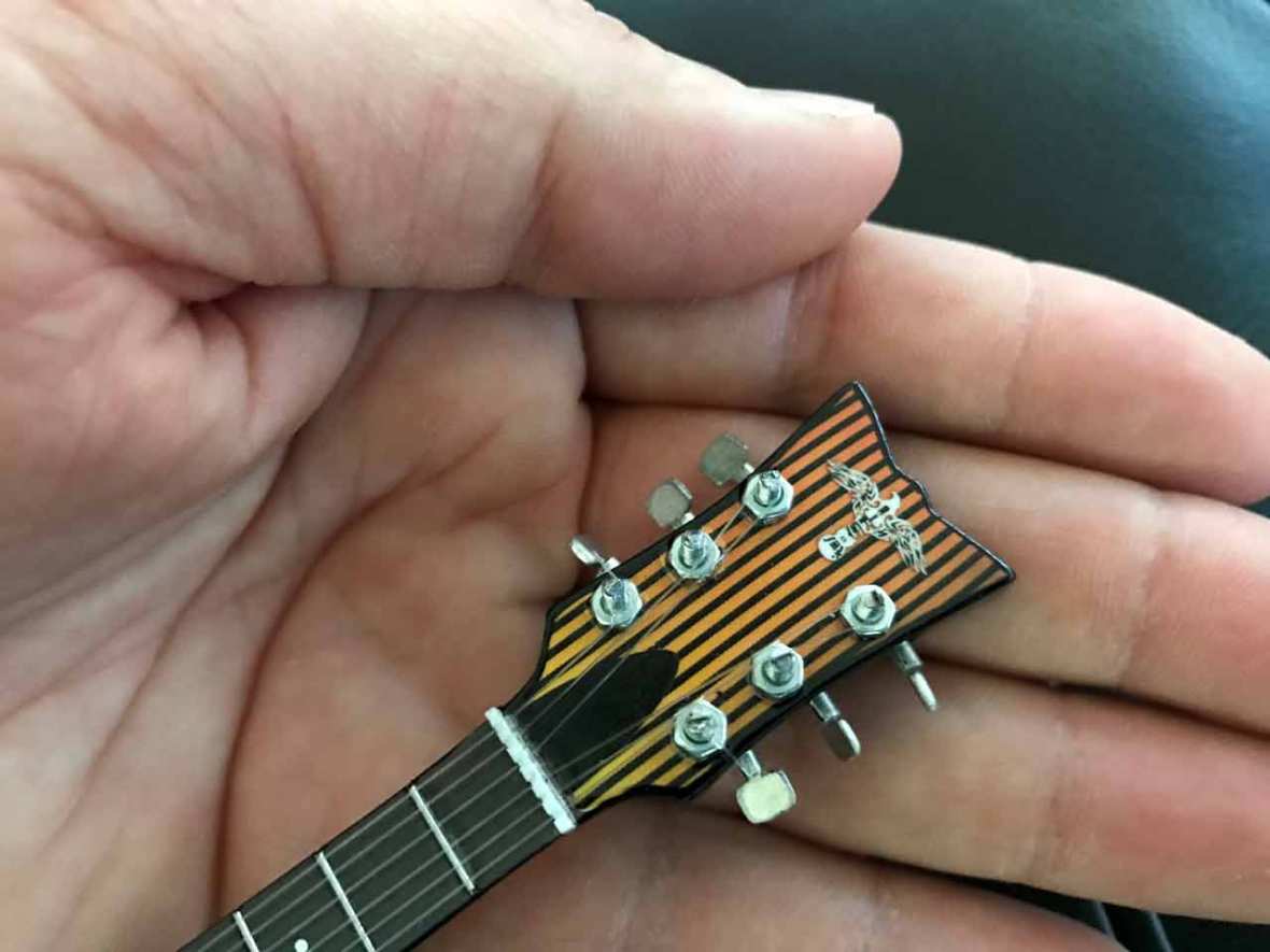 Rick Springfield Custom Promotional Mini Guitar Headstock