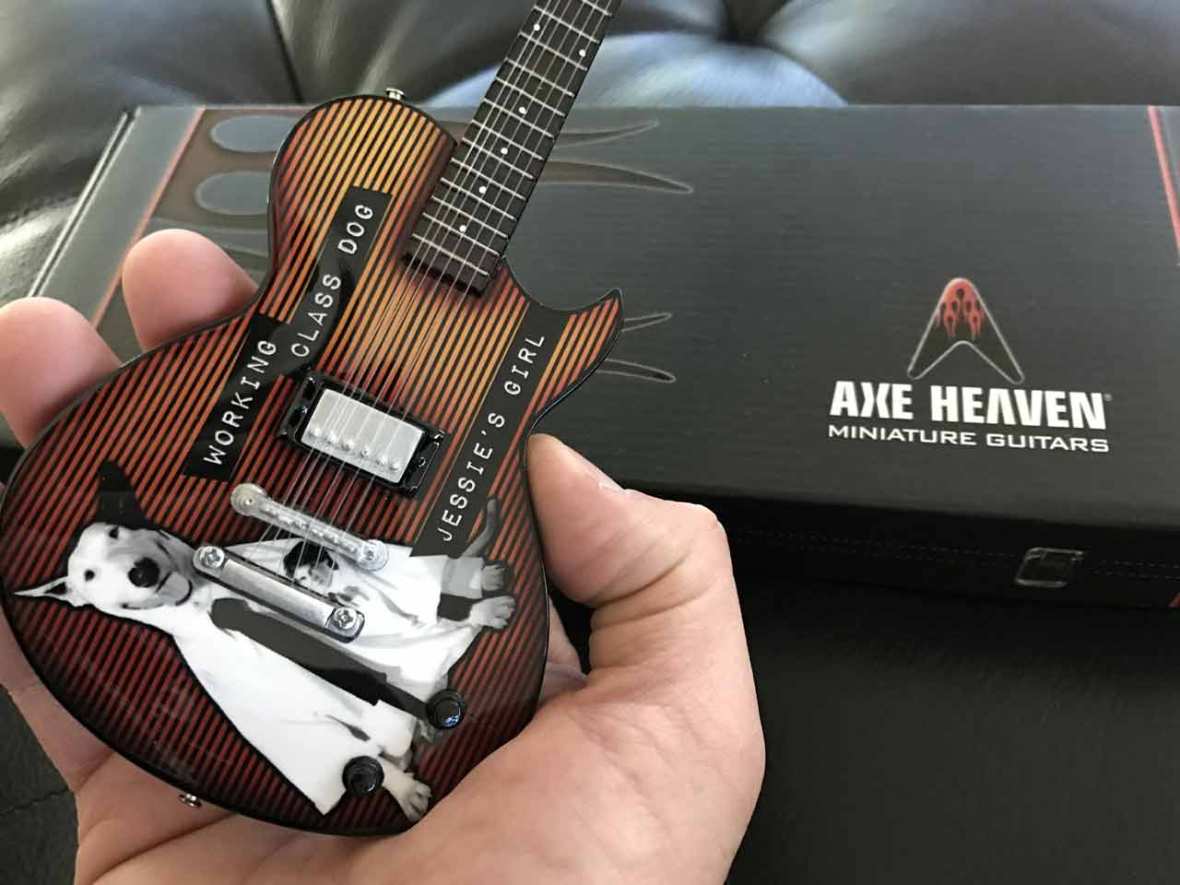 Rick Springfield Custom Promo Miniature Guitar