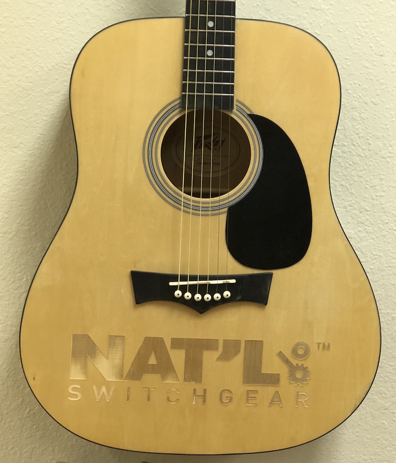 Full-Size-Real Laser-Engraved Acoustic Guitar Close-Up