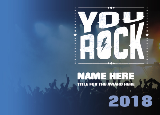 You Rock on Blue Crowd