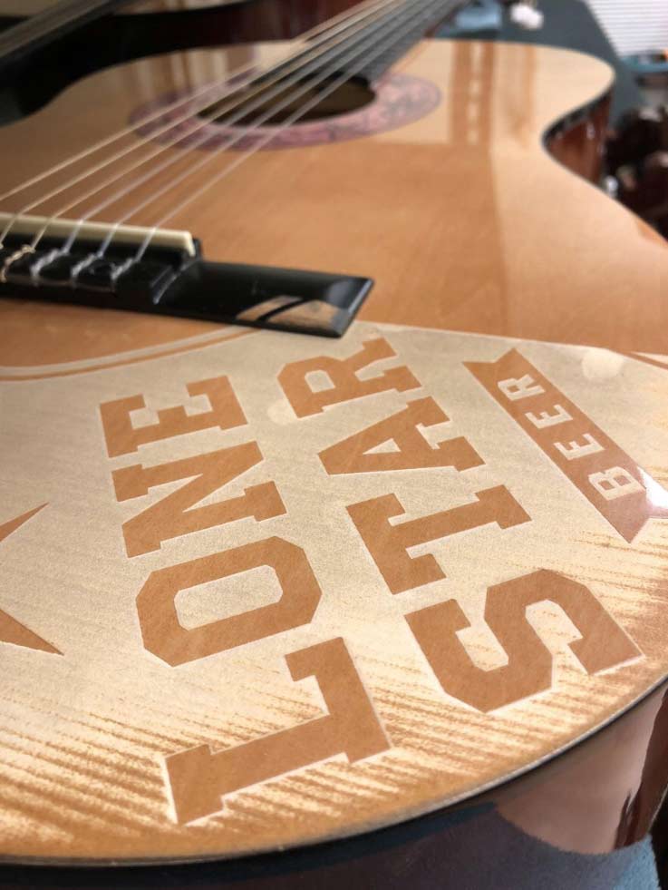Laser-Engraved Real Guitars