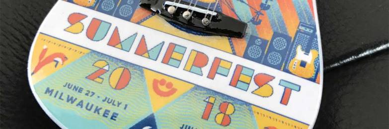 Summerfest 2018 Custom Promo 6-Inch Acoustic Guitar Ornament