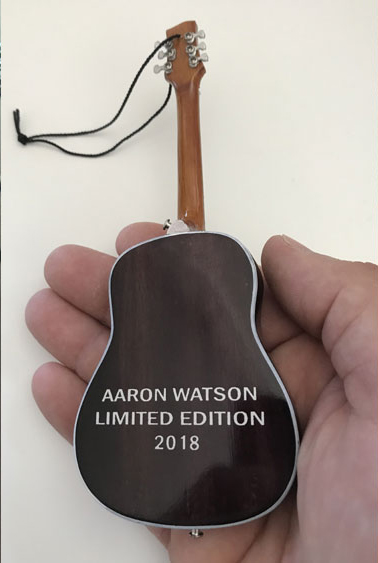 Aaron Watson Limited-Edition 2018 Custom Acoustic Guitar Ornament