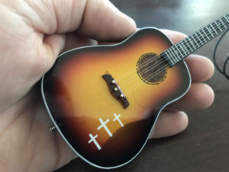 Aaron Watson Custom Acoustic Guitar Ornament