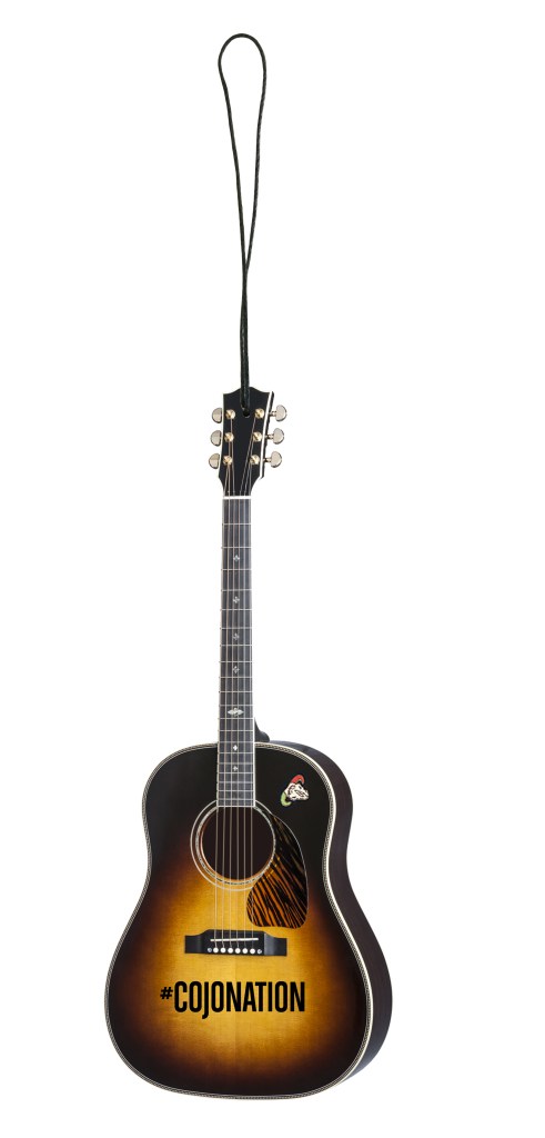 Promo Acoustic Guitar Holiday Ornament