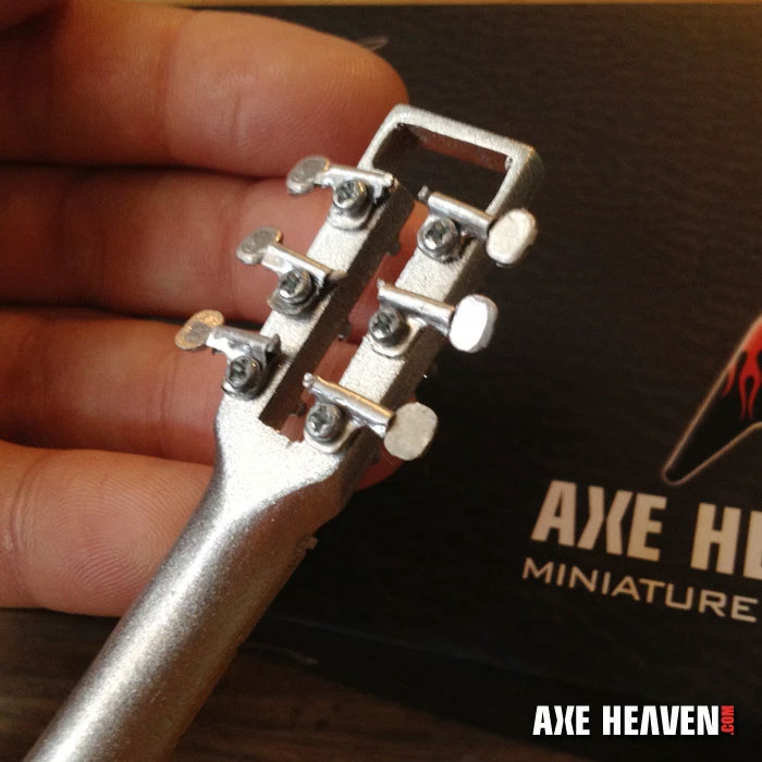 Headstock of Officially Licensed Jerry Garcia™ Travis Bean Mini Guitar by AXE HEAVEN®