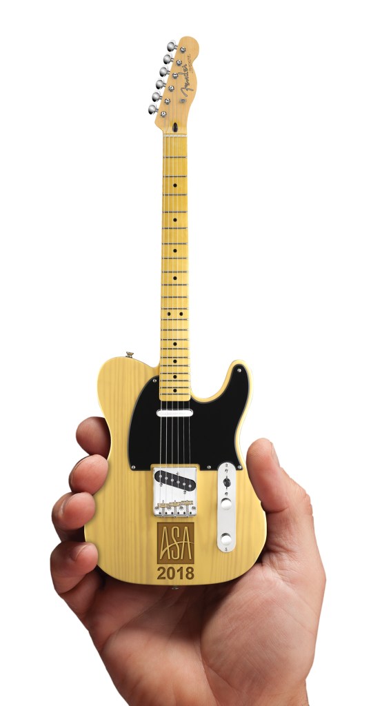 Virtual of ASA Laser-Engraved Fender™ Telecaster™ Mini Guitar by AXE HEAVEN®