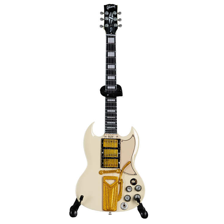 Sister Rosetta Tharpe '61 Gibson Les Paul SG Miniature Guitar w/Stand - Limited-Edition 2022 Model by AXE HEAVEN®