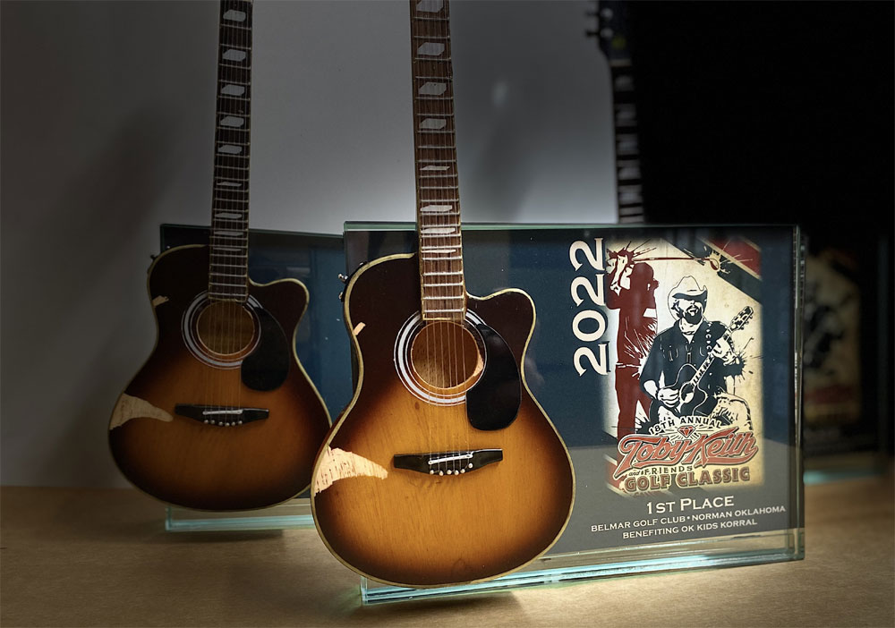 Golf Trophy for 2022 Toby Keith Golf Tournament