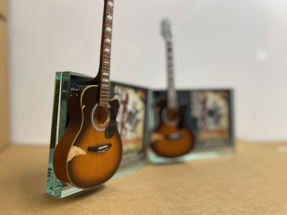 Golf Trophy with Mini Guitar for 2022 Toby Keith Golf Tournament