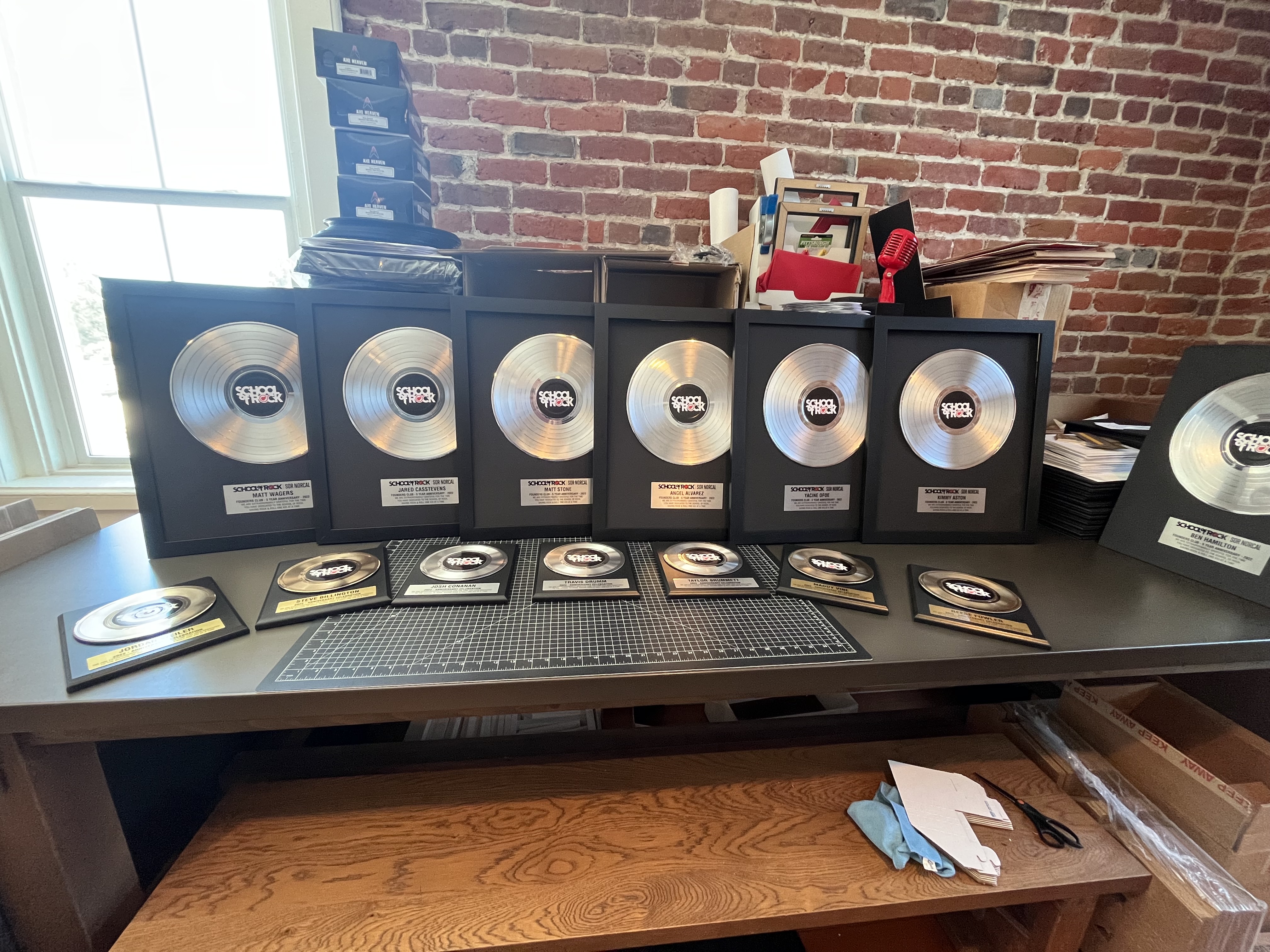 Rockstar Awards for Music Students Handcrafted by Wholesale Vinyl Record Manufacturer Distributor